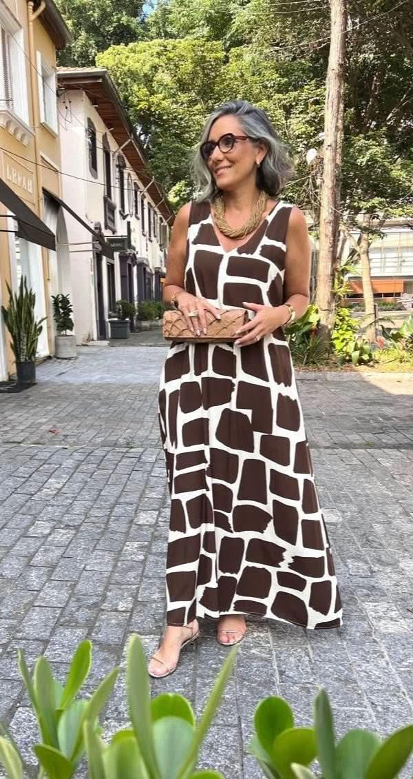 Vestido Stones Chocolate Ezildinha