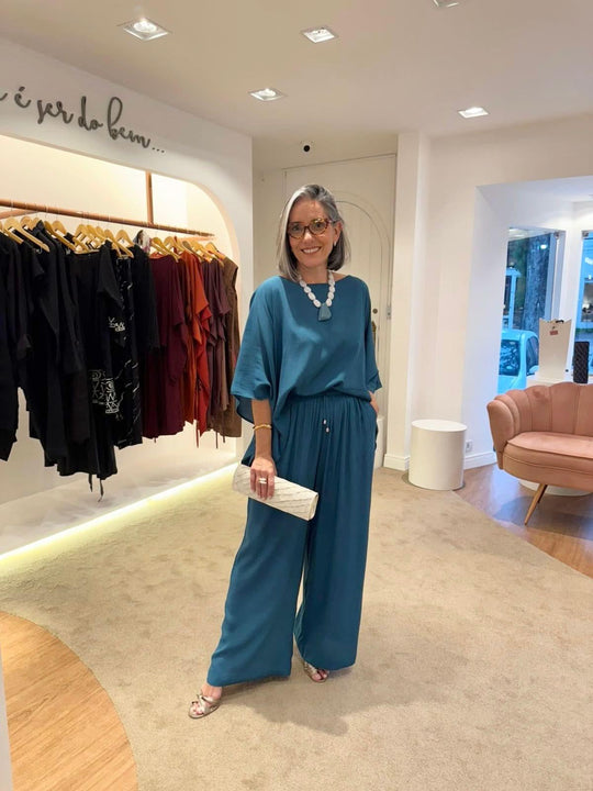 Conjunto Kimono Viscose EZILDINHA