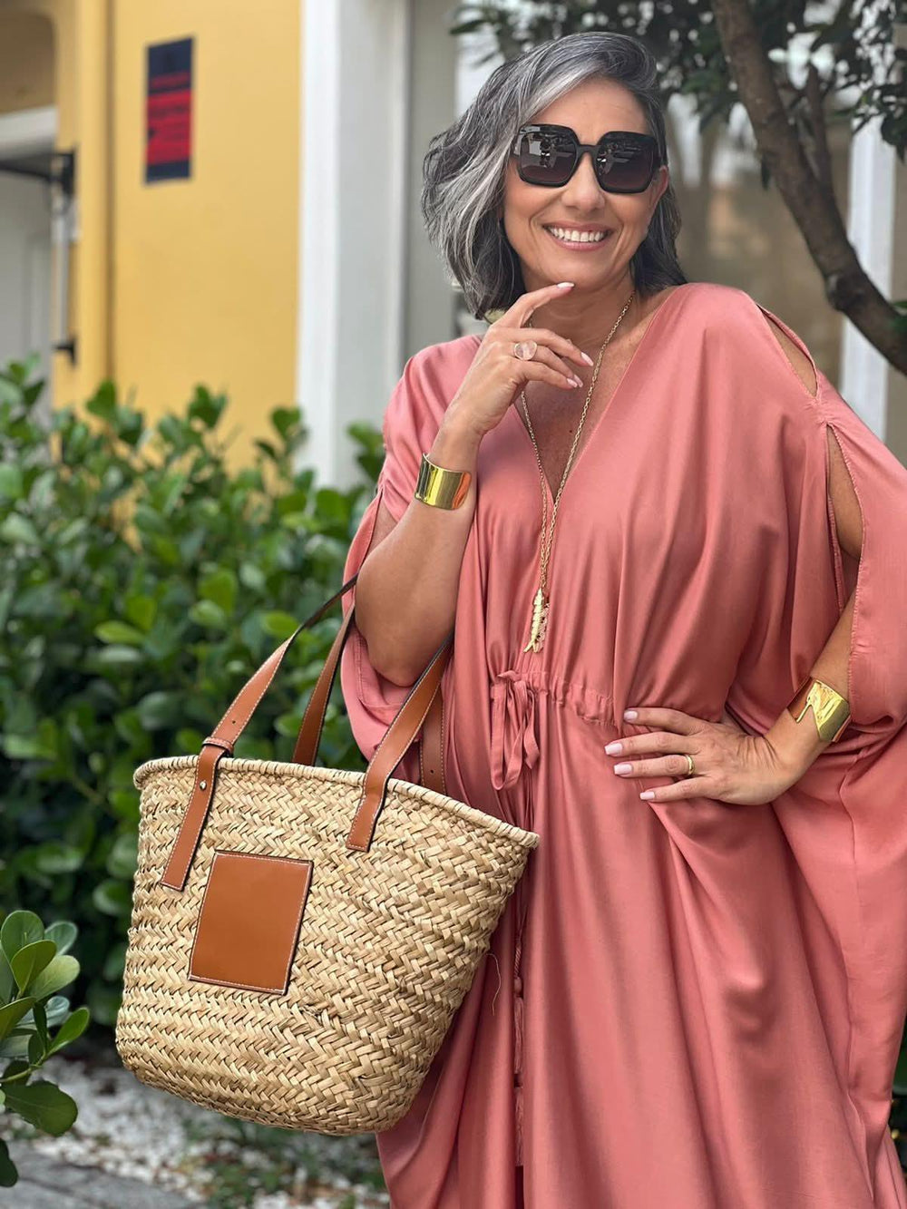 Kaftan Sardenha Terracota Ezildinha