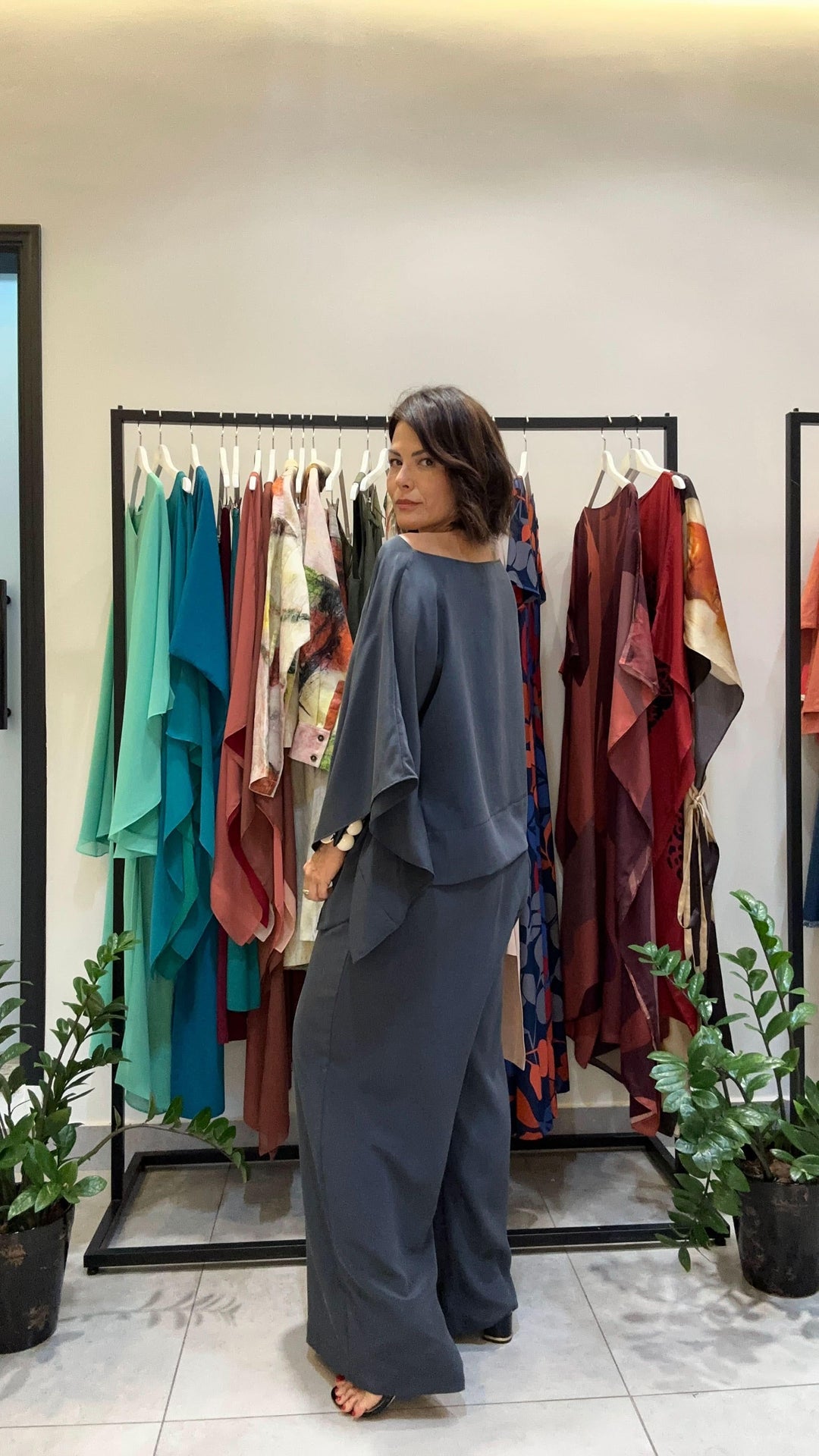 Conjunto Kimono Seda Pura EZILDINHA