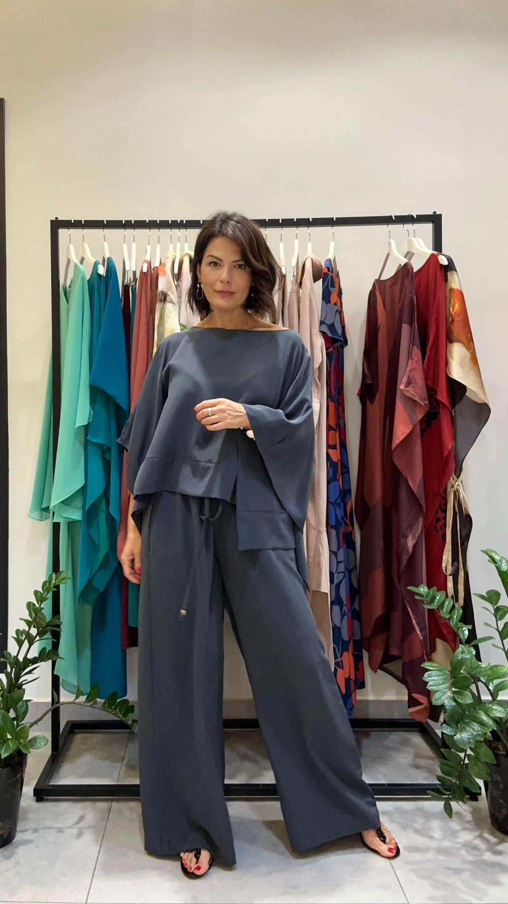 Conjunto Kimono Seda Pura EZILDINHA