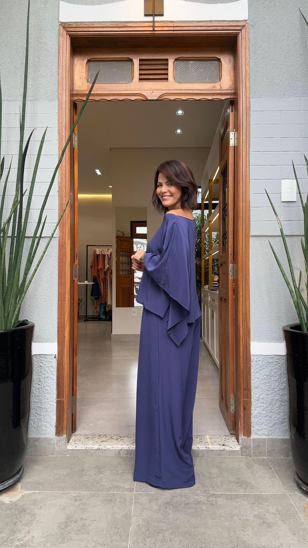 Conjunto Kimono Seda Pura EZILDINHA