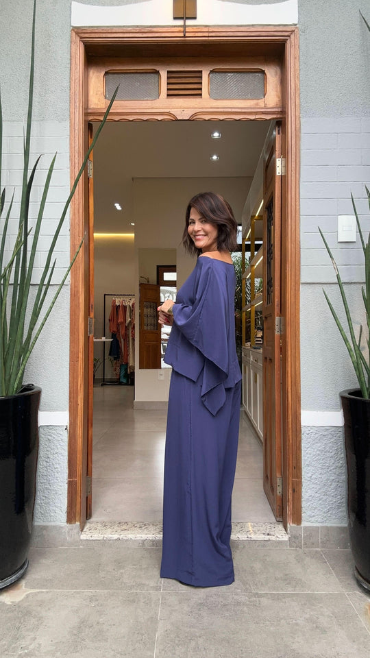 Conjunto Kimono Seda Pura EZILDINHA