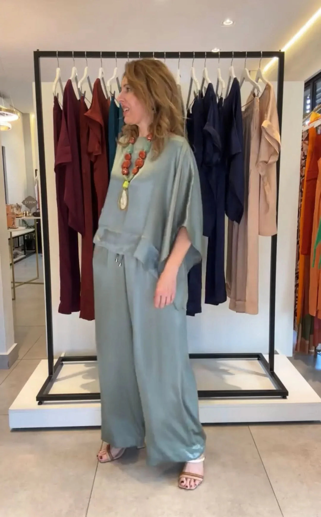 Conjunto Kimono Viscose Acetinado EZILDINHA