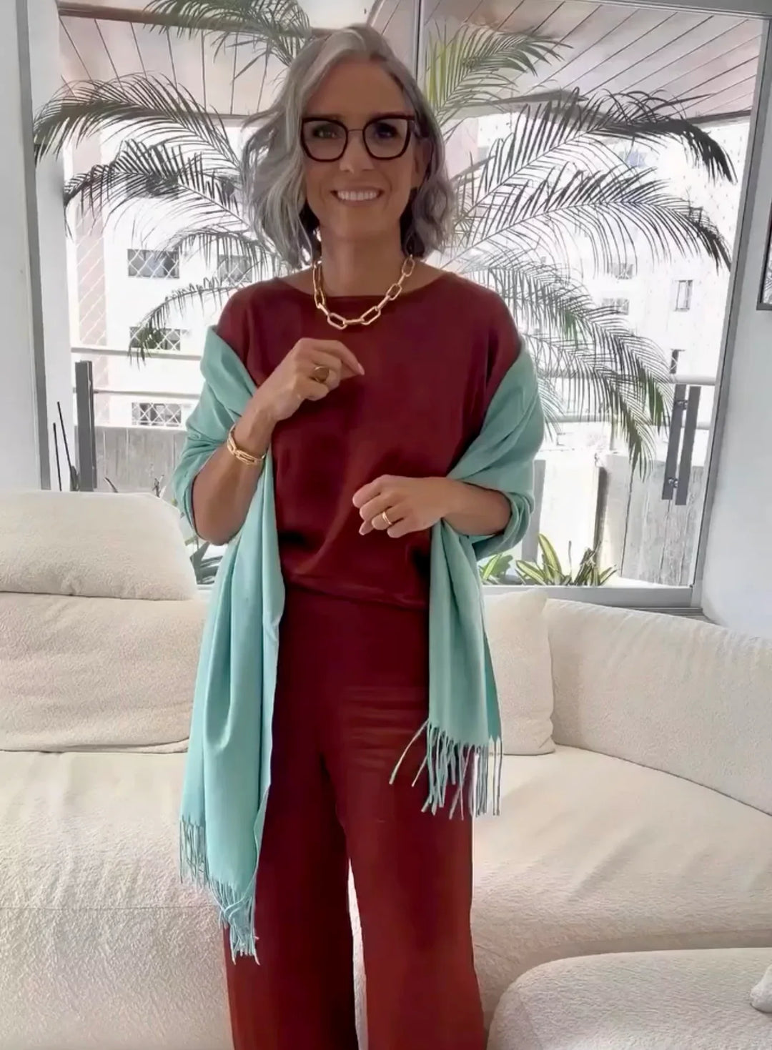 Conjunto Viscose Acetinado EZILDINHA