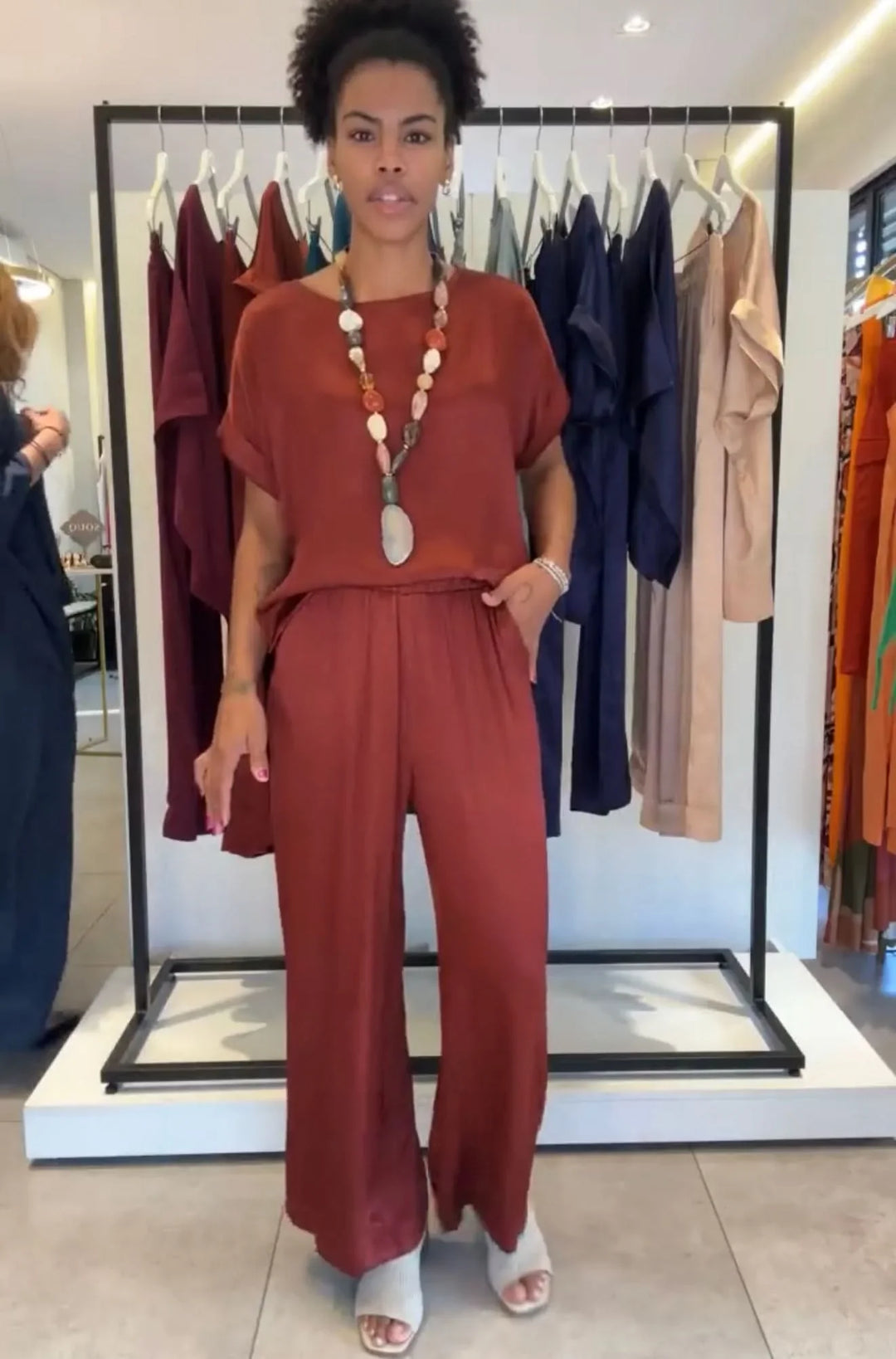 Conjunto Viscose Acetinado EZILDINHA