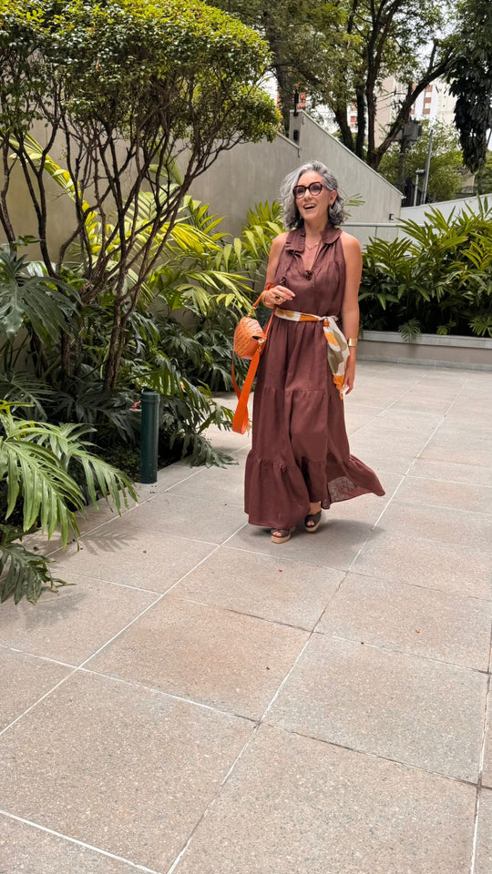 Vestido Santa Fé em Linho EZILDINHA