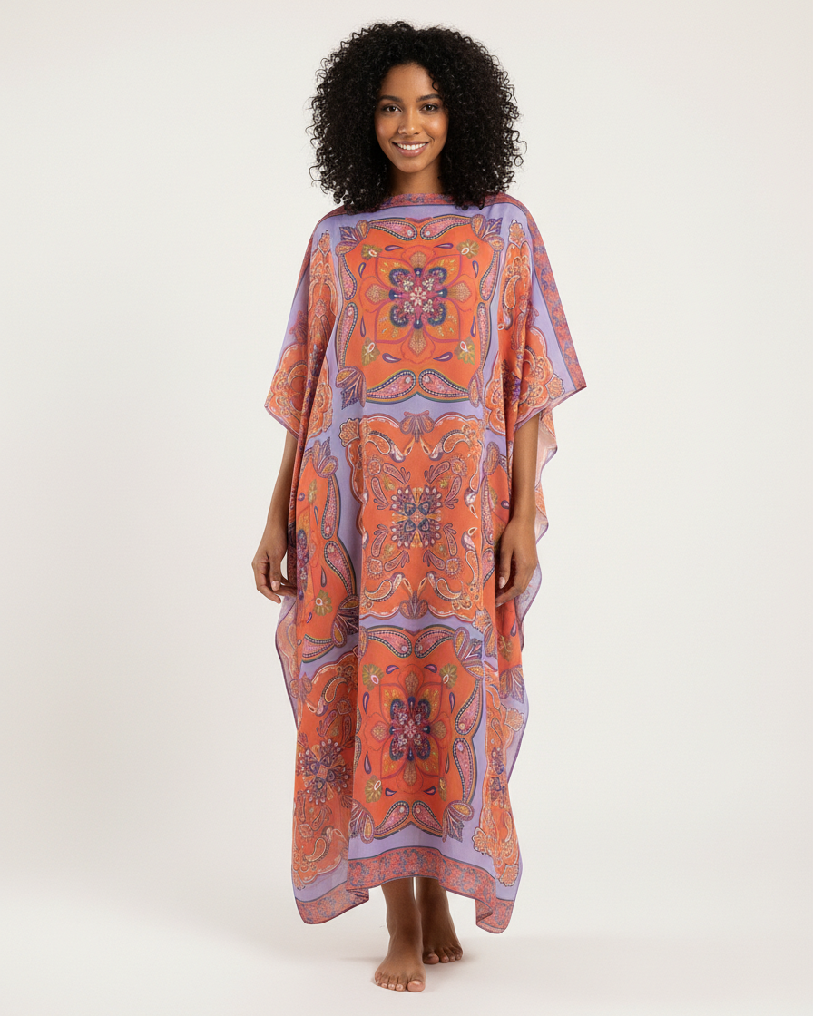 Vestido Kaftan Jaipur EZILDINHA