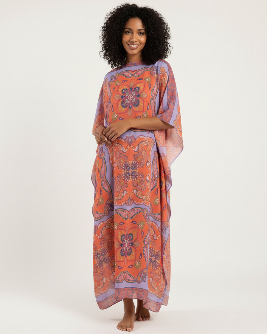 Vestido Kaftan Jaipur EZILDINHA