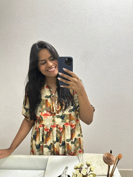 Vestido Camila Estampa Carmel EZILDINHA