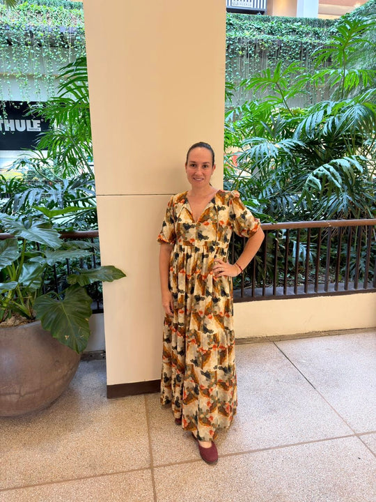 Vestido Camila Estampa Carmel EZILDINHA