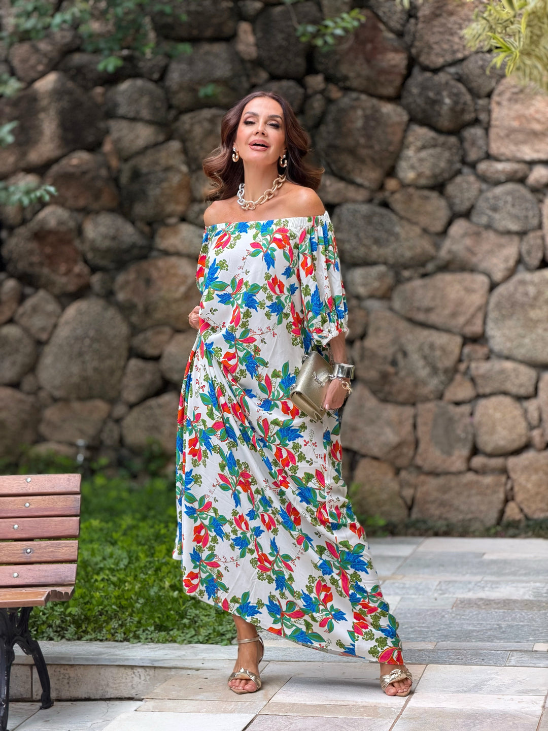 Vestido Ciganinha Garden EZILDINHA