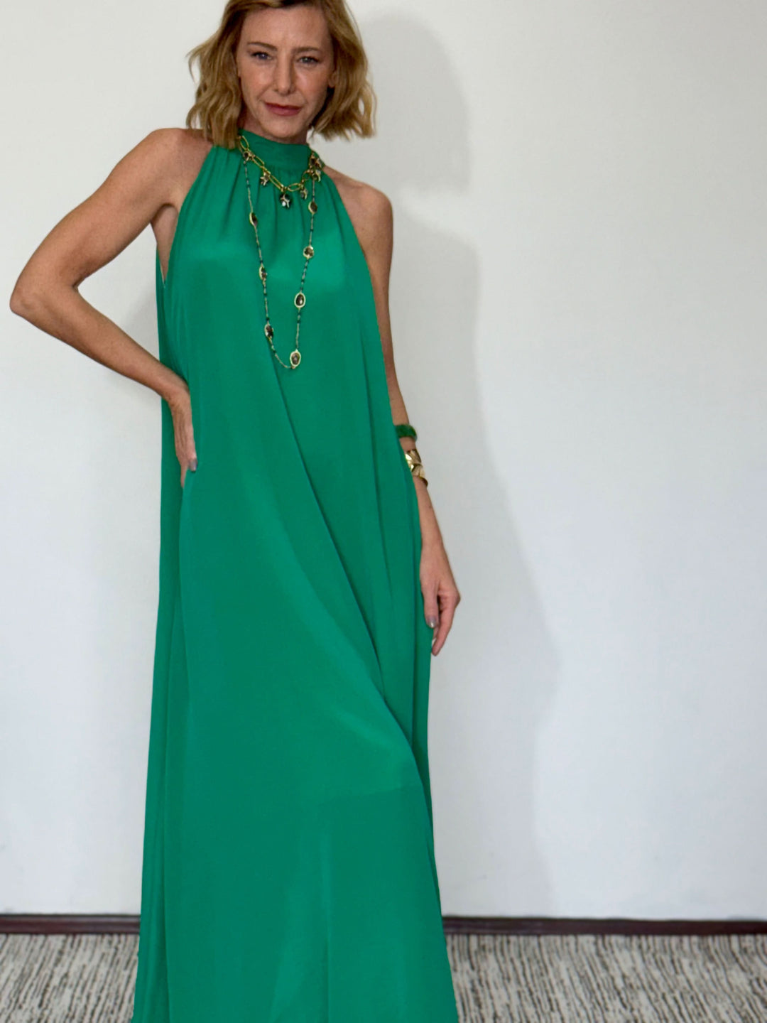 Vestido Laço em Seda Pura EZILDINHA