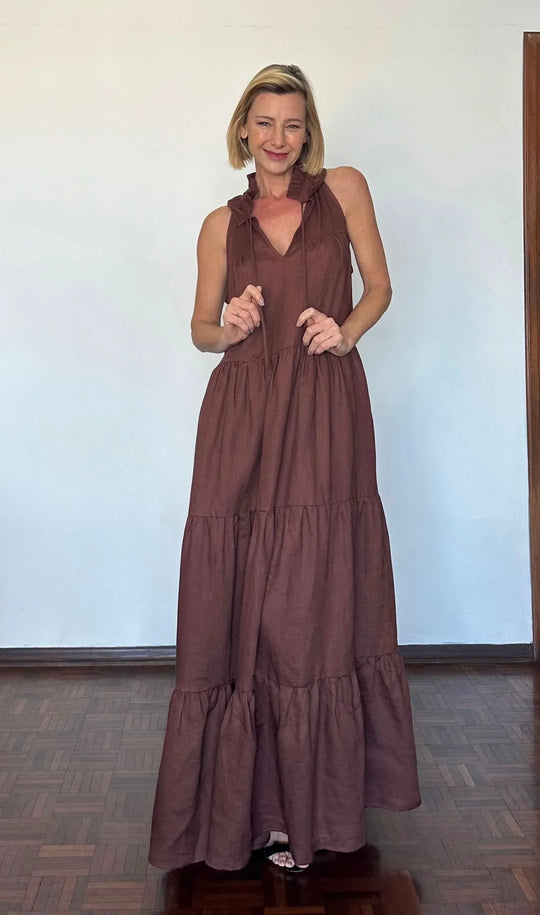 Vestido Santa Fé em Linho EZILDINHA