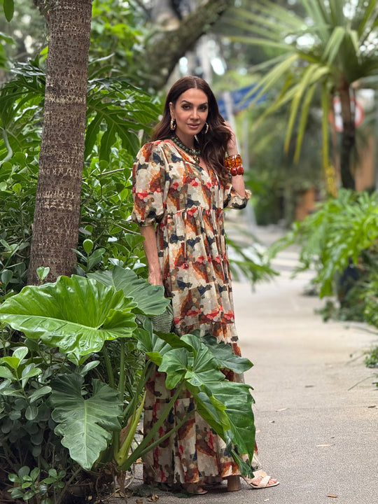 Vestido Camila Estampa Carmel EZILDINHA