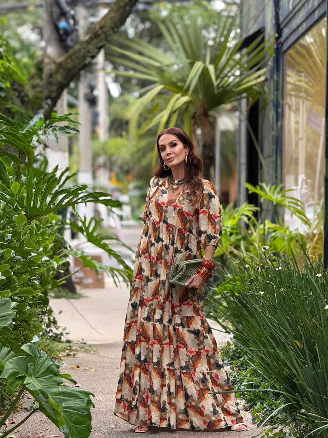 Vestido Camila Estampa Carmel EZILDINHA