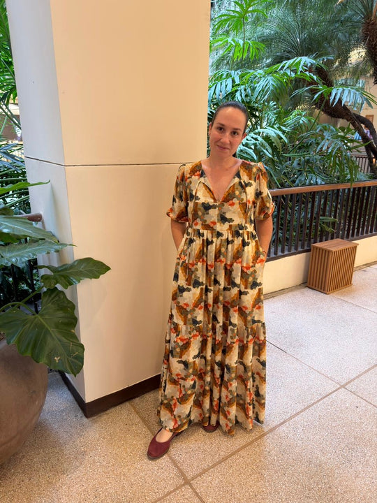 Vestido Camila Estampa Carmel EZILDINHA