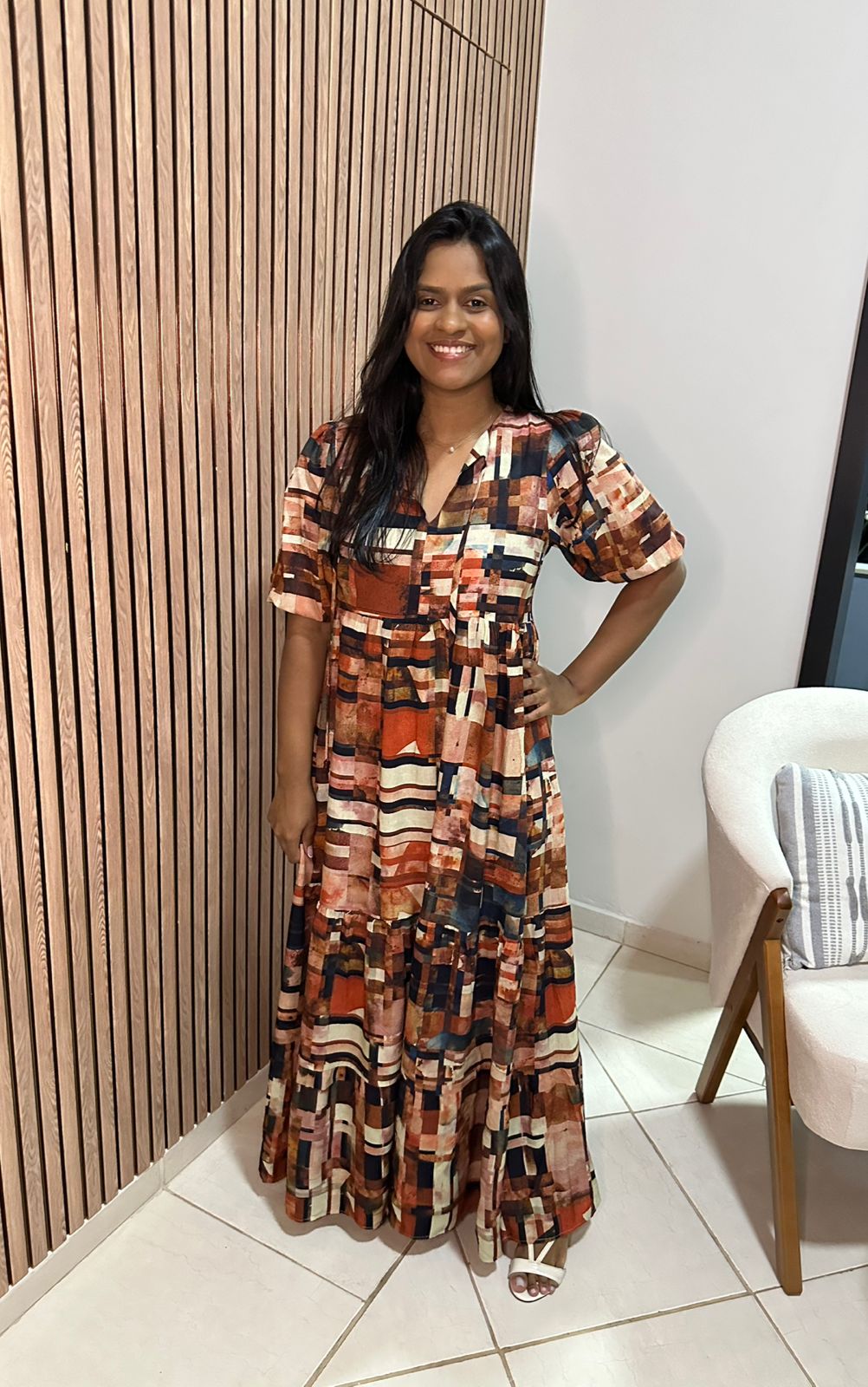 Vestido Camila Estampa Detroit EZILDINHA