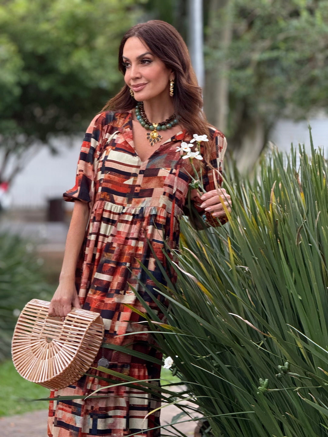 Vestido Camila Estampa Detroit EZILDINHA