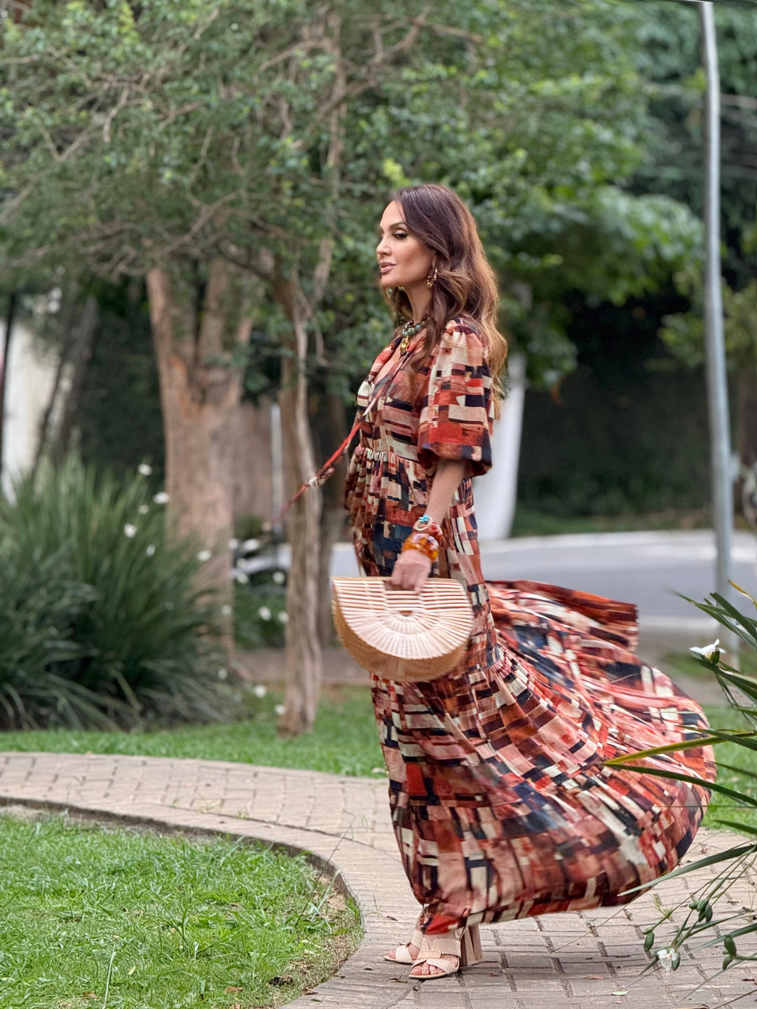 Vestido Camila Estampa Detroit EZILDINHA