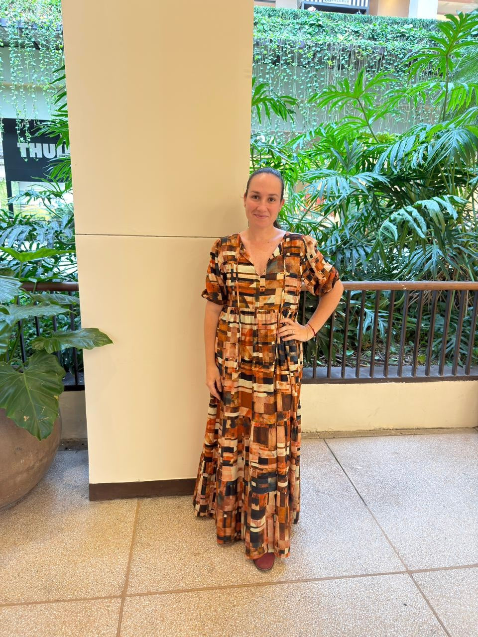 Vestido Camila Estampa Detroit EZILDINHA