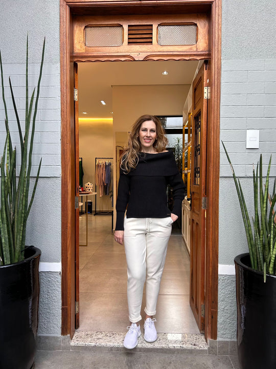 Blusa Dinamarca Preta Anselmi - The Boutique Ambicione by ALSELMI