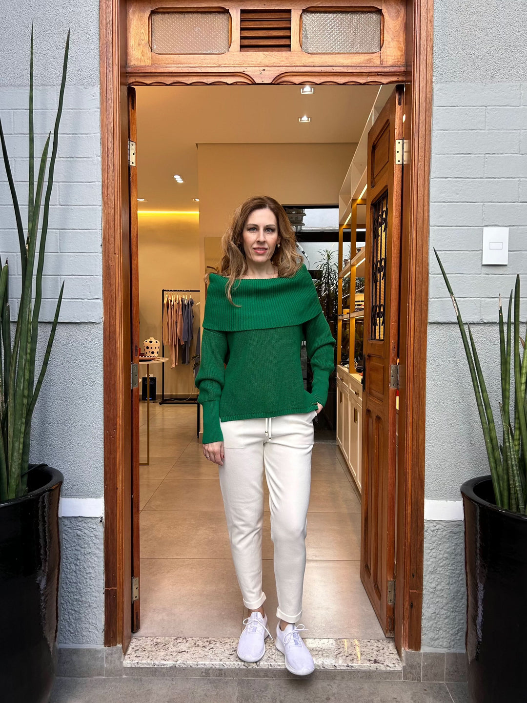 Blusa Dinamarca Verde Floresta Anselmi - The Boutique Ambicione by ALSELMI