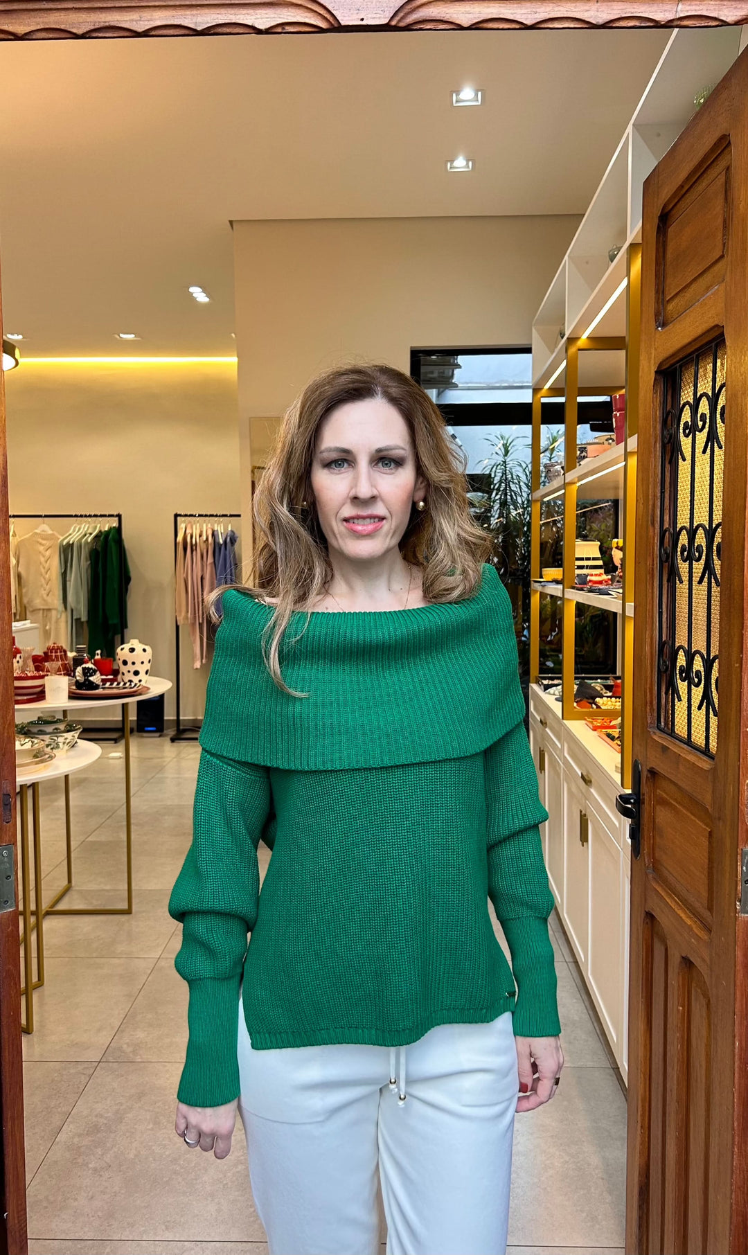 Blusa Dinamarca Verde Floresta Anselmi - The Boutique Ambicione by ALSELMI