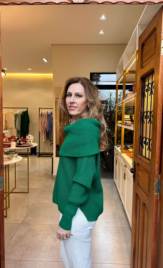 Blusa Dinamarca Verde Floresta Anselmi - The Boutique Ambicione by ALSELMI