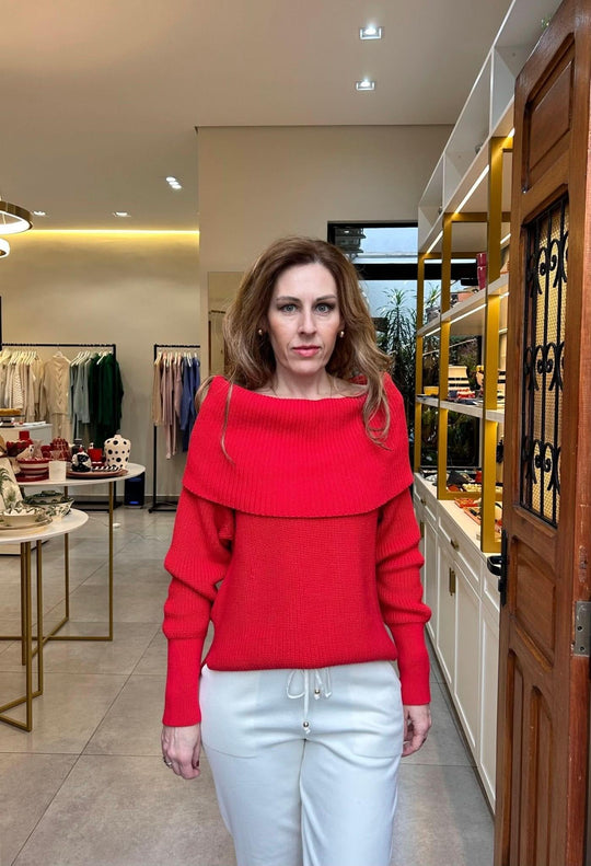 Blusa Dinamarca Vermelha AnselmiAmbicione by ALSELMIThe Boutique