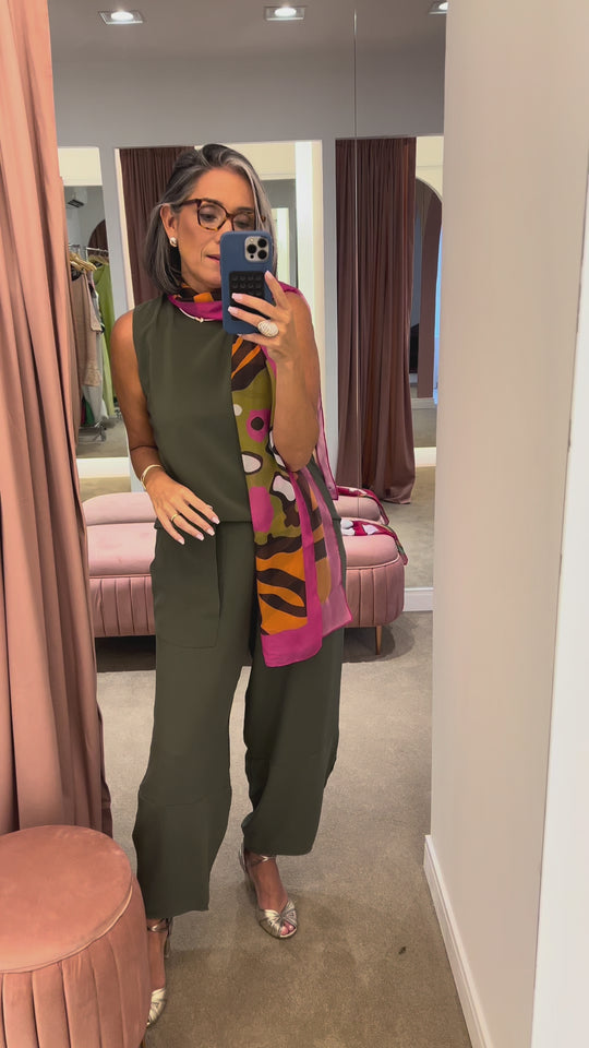 Conjunto Laguna em Seda Pura EZILDINHA