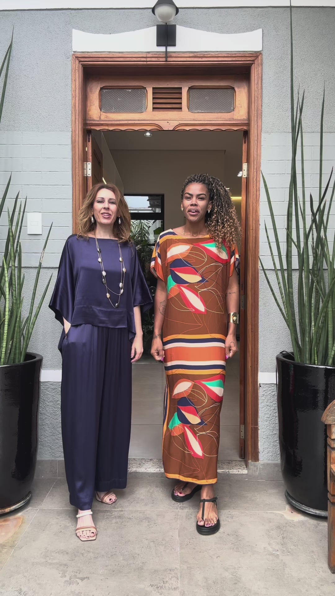 Vestido Kaftan Pétalas EZILDINHA