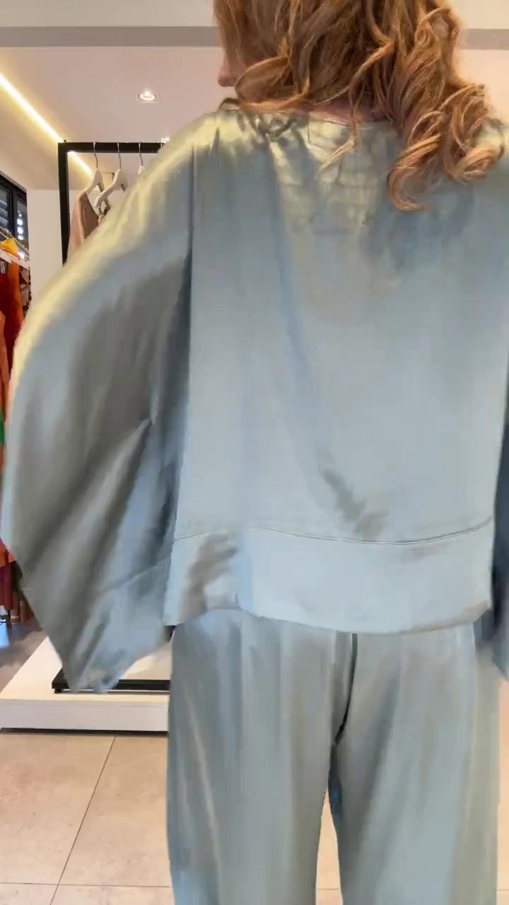 Conjunto Kimono Viscose Acetinado EZILDINHA