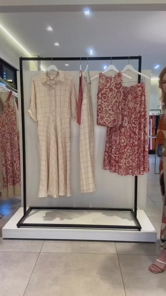 Conjunto de Saia Viscose com Seda EZILDINHA (PRÉ-VENDA)