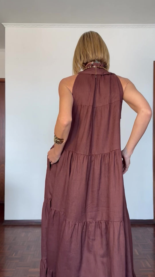 Vestido Santa Fé em Linho EZILDINHA