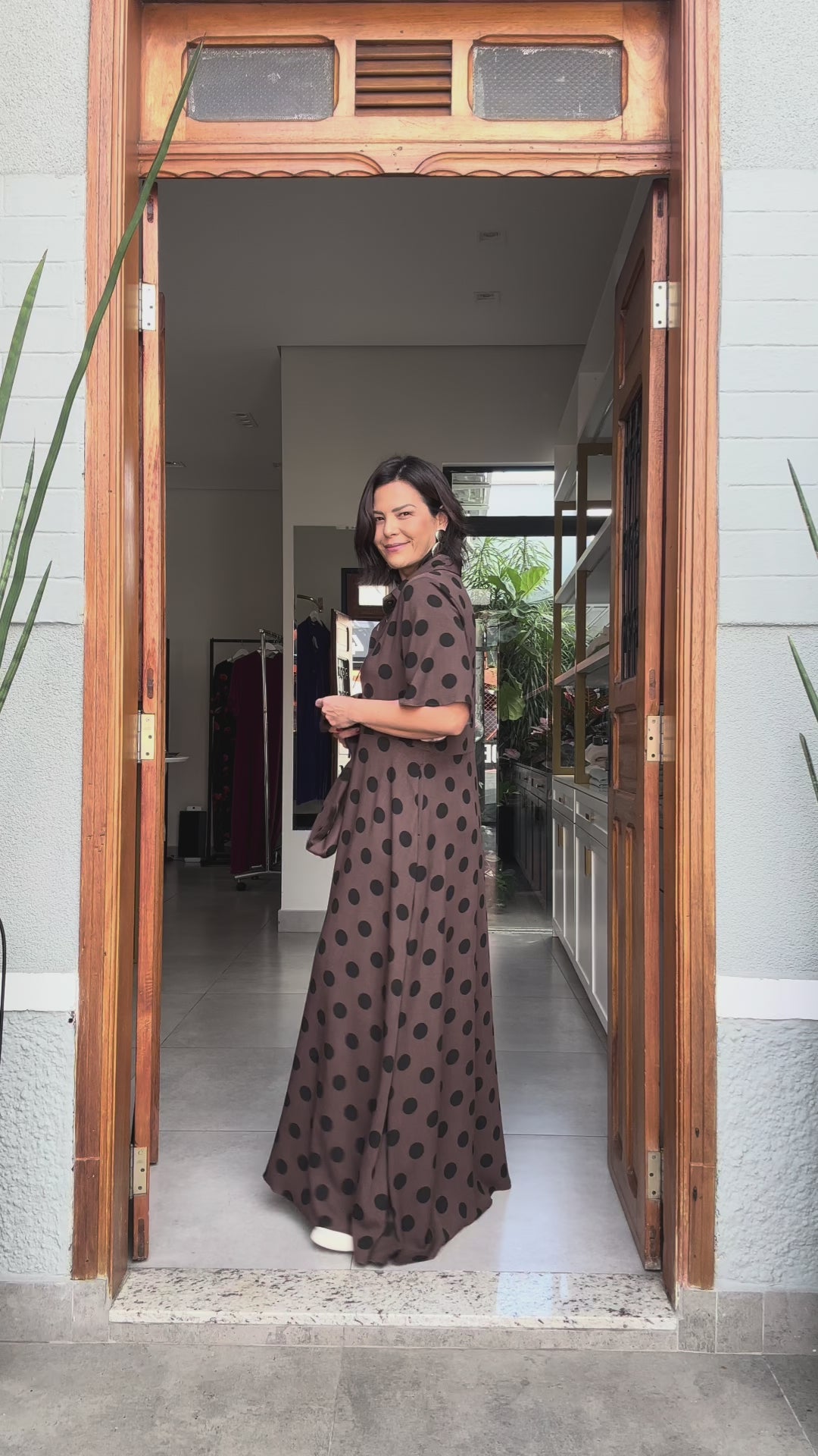 Vestido Chemisier Poá EZILDINHA