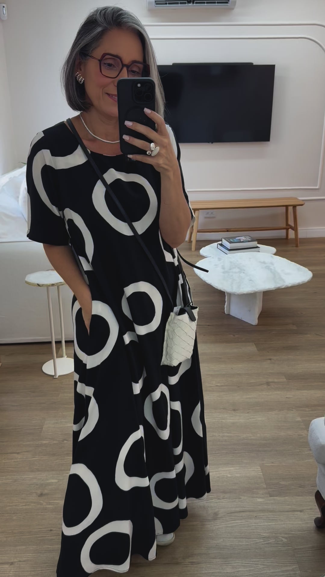 Vestido Maxi Poa Ezildinha (PRÉ-VENDA)