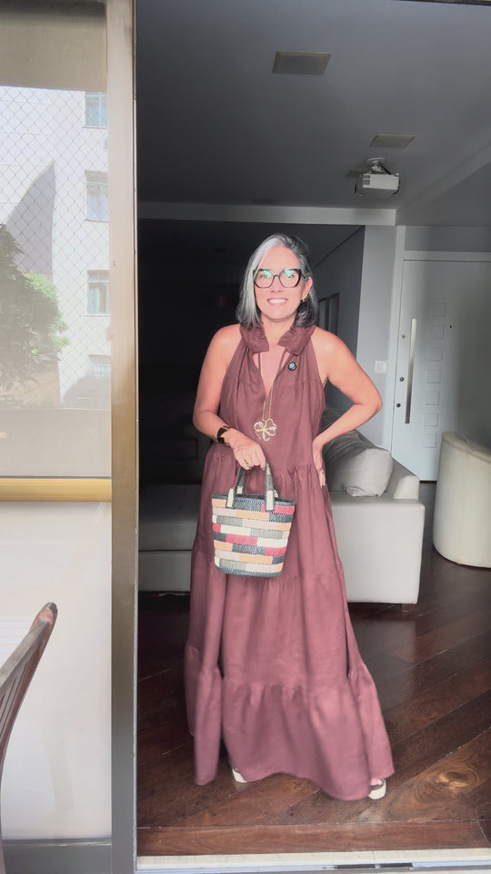 Vestido Santa Fé em Linho EZILDINHA