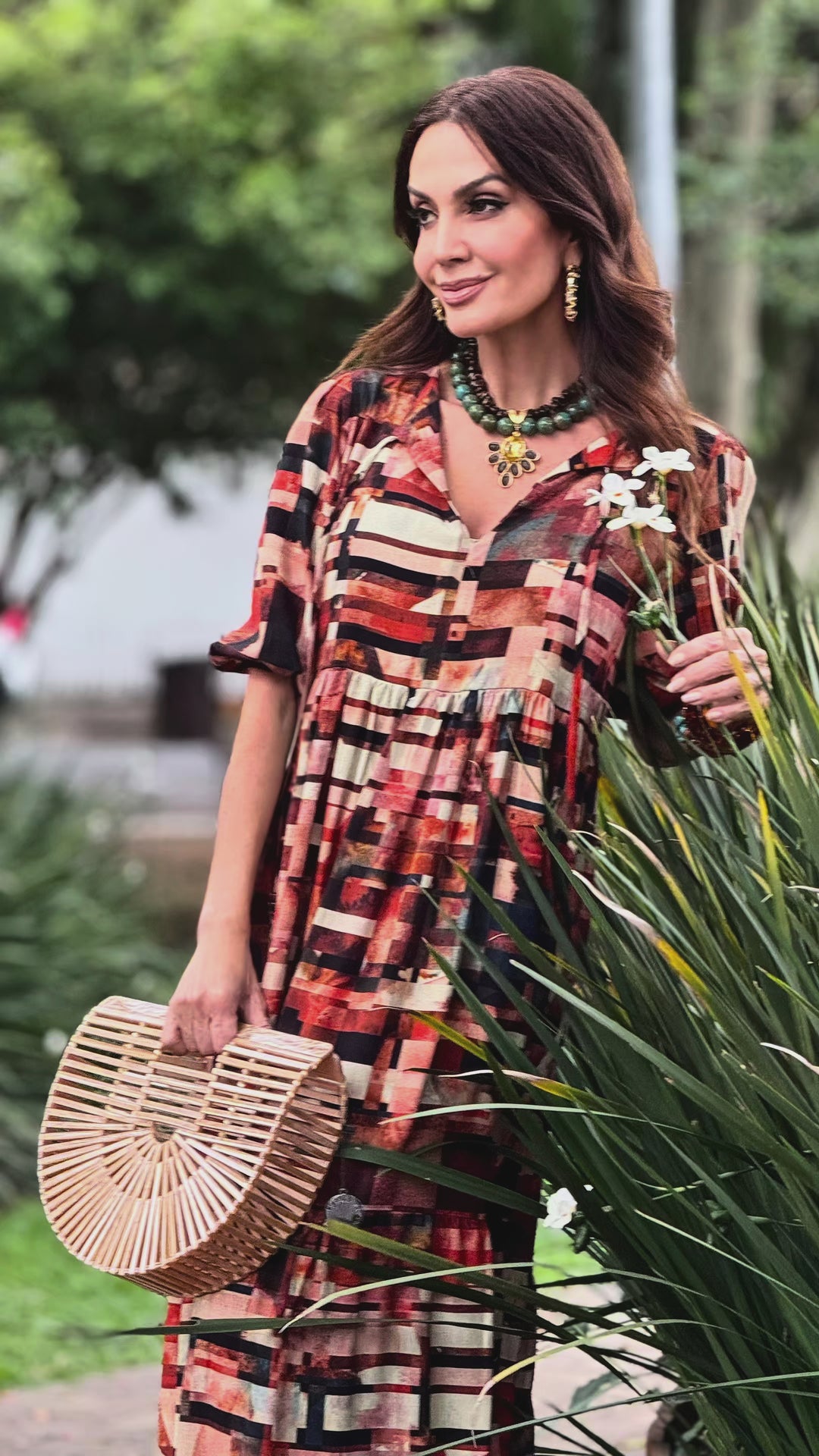 Vestido Camila Estampa Detroit EZILDINHA