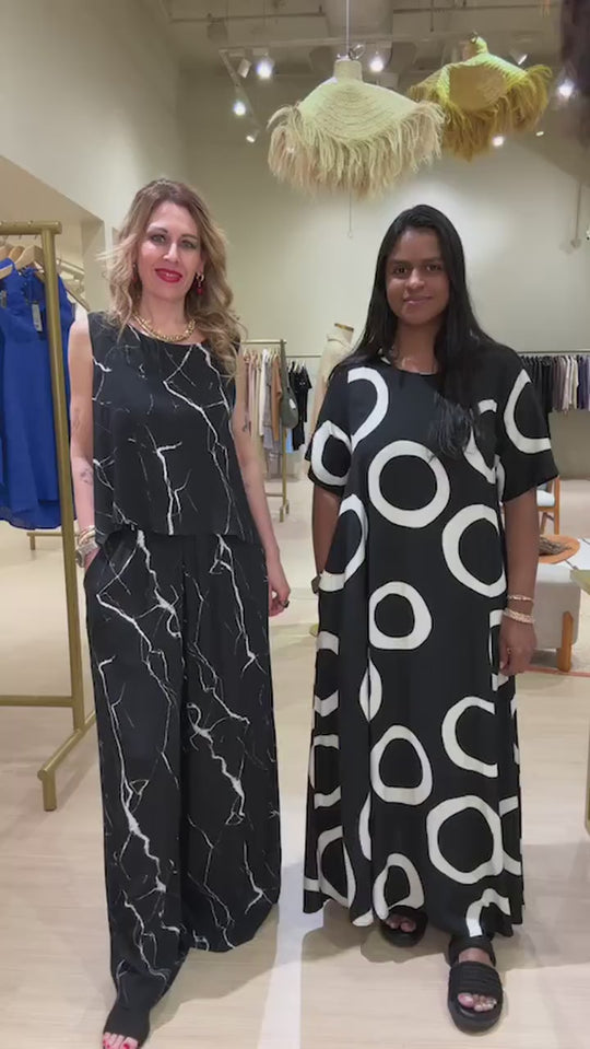 Vestido Maxi Poa Ezildinha (PRÉ-VENDA)