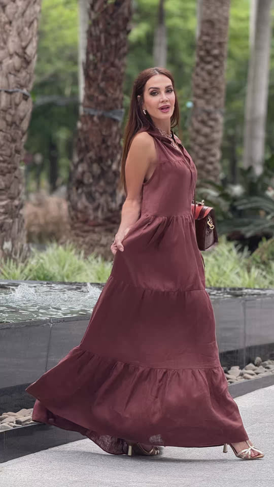 Vestido Santa Fé em Linho EZILDINHA