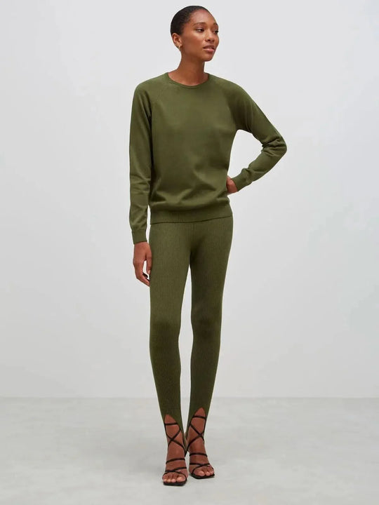 Suéter Básica Gola Redonda MatchaAmbicione by ALSELMIThe Boutique