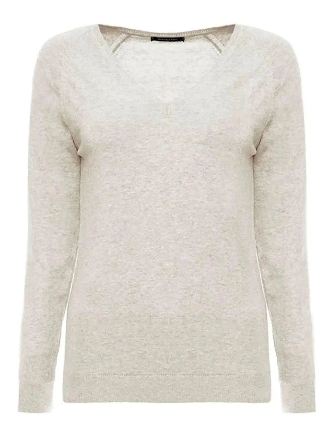 Suéter Básico Gola em V Bege AnselmiAmbicione by ALSELMIThe Boutique