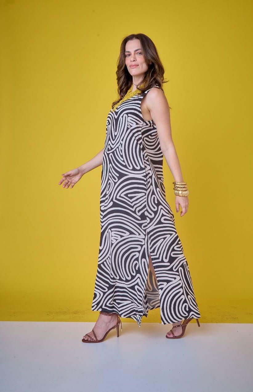 Vestido Linhas P&B EzildinhaEzildinhaThe Boutique