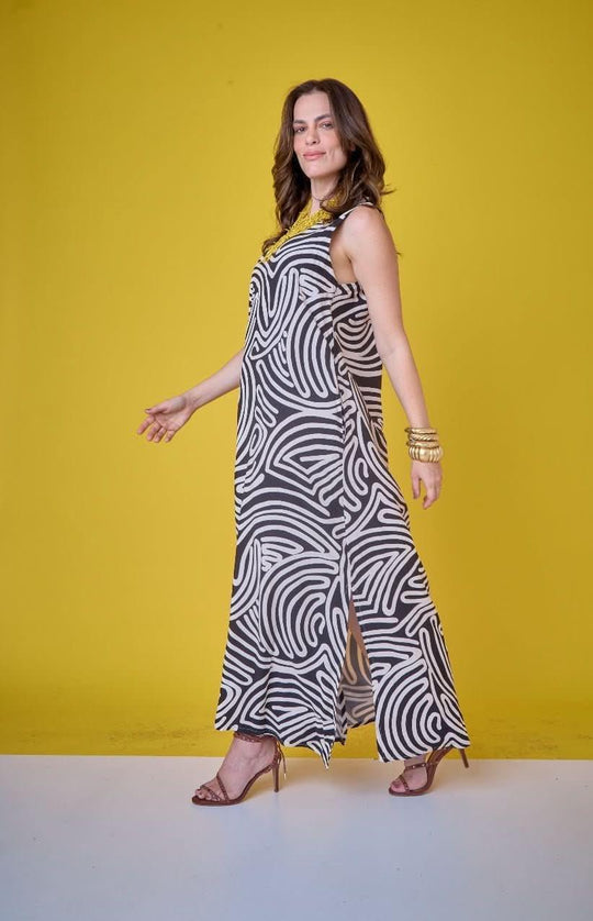 Vestido Linhas P&B EzildinhaEzildinhaThe Boutique