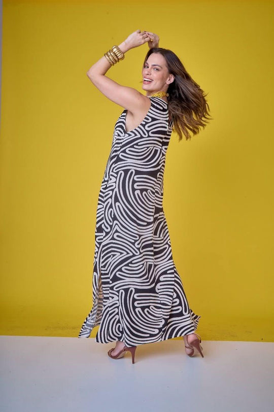 Vestido Linhas P&B EzildinhaEzildinhaThe Boutique