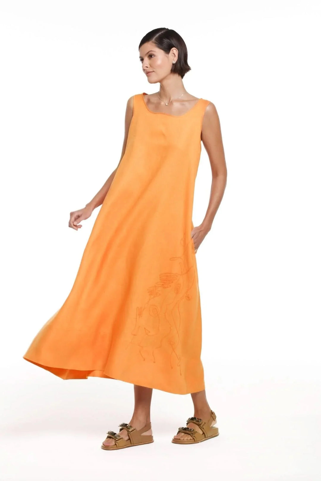 Vestido Marion Laranja Número DezN.DEZThe Boutique