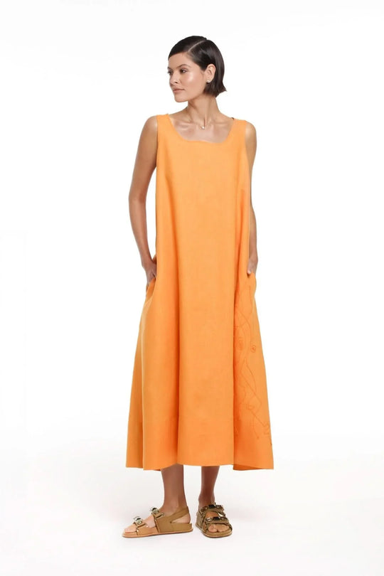 Vestido Marion Laranja Número DezN.DEZThe Boutique