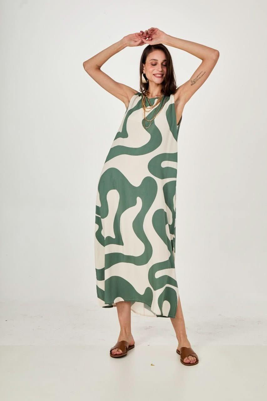 Vestido Waves Green EzildinhaEzildinhaThe Boutique