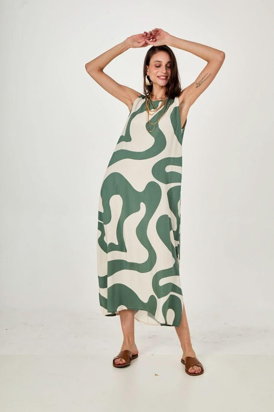 Vestido Waves Green EzildinhaEzildinhaThe Boutique